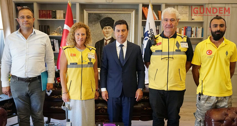 Bodrum Trac Afet Acil Haberleşme Biriminden Başkan Aras’a ziyaret