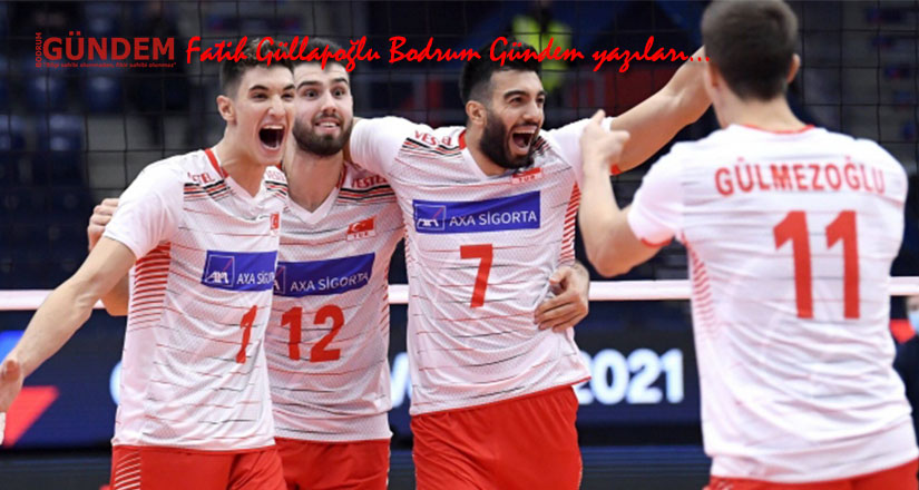 Erkek voleybolcularımız İspanya’yı da geçti ; 3-1