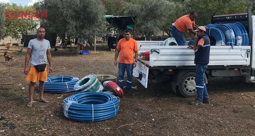 Tarlaları zarar gören vatandaşa destek