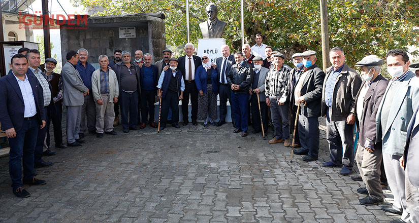 Başkan Gürün, çalışmaları inceledi sonrasında vatandaşlarla buluştu