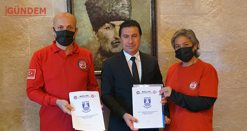 Belediye İle Muğla 911 arasında işbirliği protokolü imzalandı