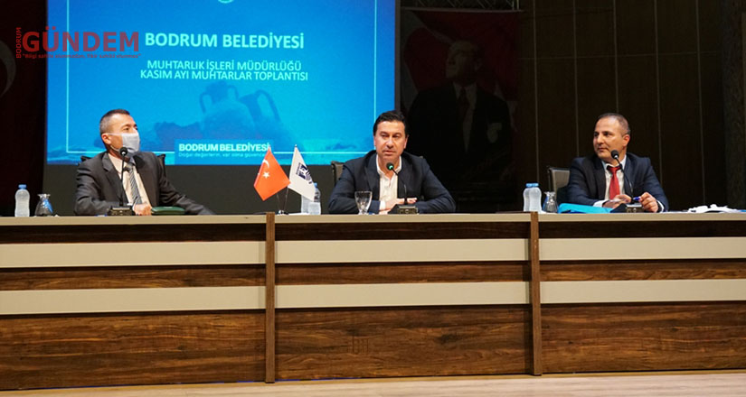 Bodrum belediyesi kasım ayı muhtarlar toplantısı gerçekleşti