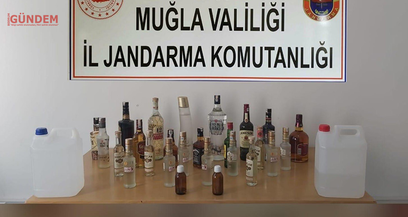 Menteşe’de kaçak alkol operasyonu