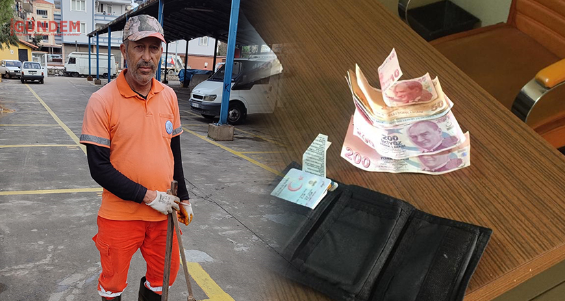 Temizlik işçisinden örnek davranış