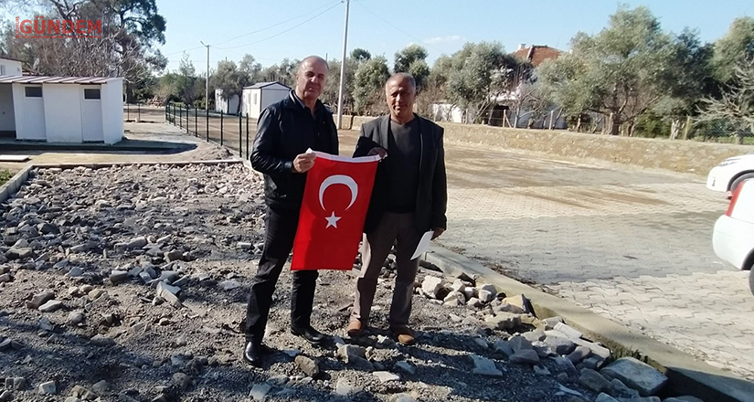 Olmayan muhtarlık binasında muhtar ziyareti