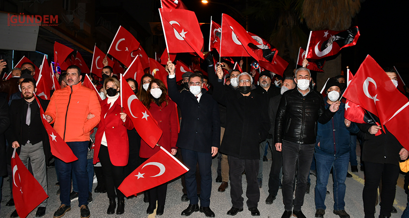 Yatağan, “Ata’ya Saygı Yürüyüşü”nde tek yürek oldu