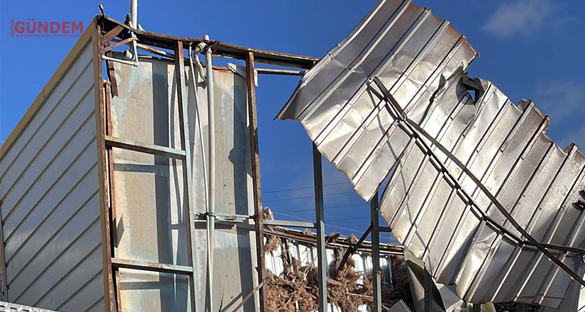Yalıçiftlik’te hortum meydana geldi