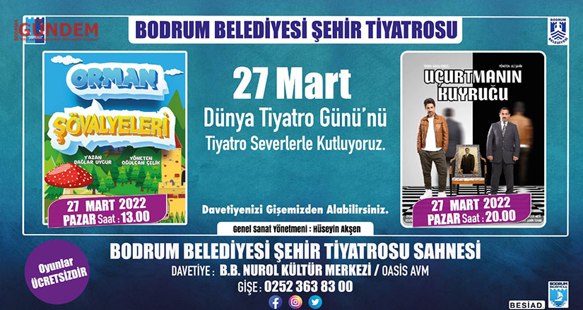 Dünya Tiyatrolar Günü’ne özel iki oyun
