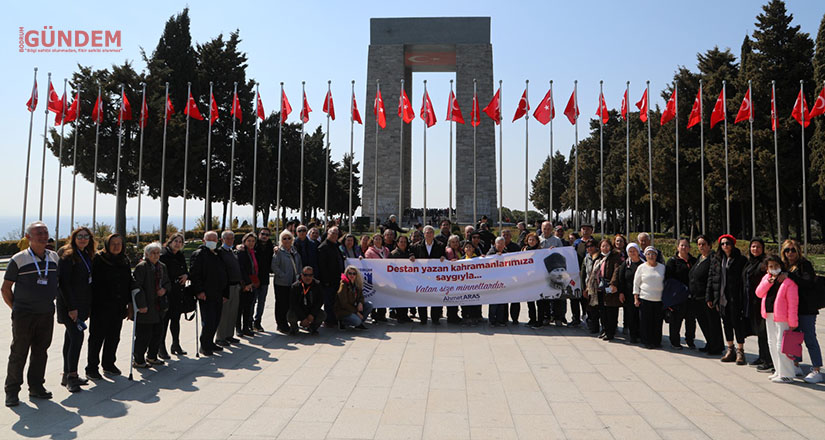 Şehit yakınları ve gaziler için Çanakkale tarih ve kültür gezisi düzenlendi