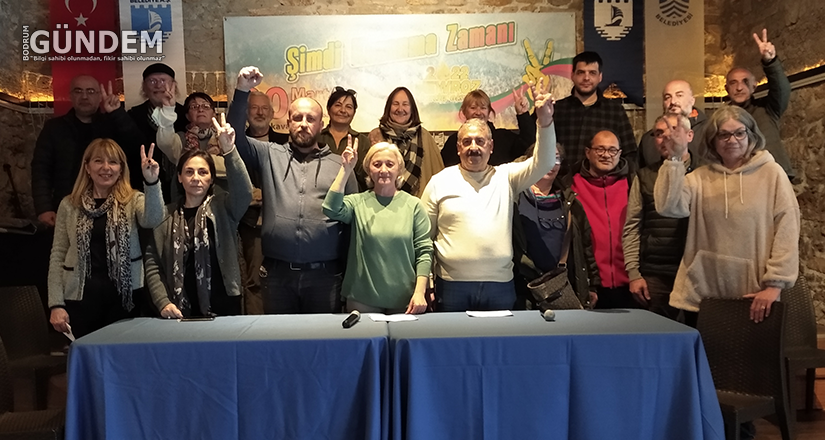 ‘Demokrasi Güçleri’ Bodrum’da Nevruz Ateşini birlikte yakıyor