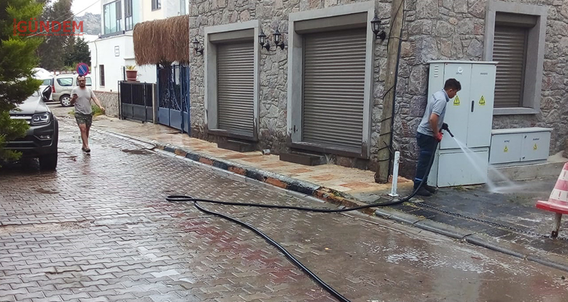 Bodrum’da hummalı bayram temizliği