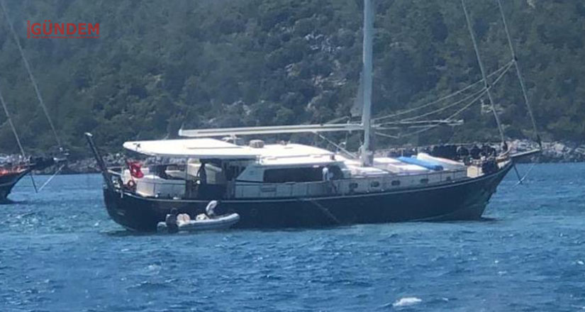 Karaya oturan yelkenlideki 4 kişi kurtarıldı