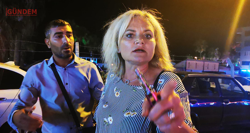 Sokak ortasında kavgayı bırakıp muhabire saldırdılar