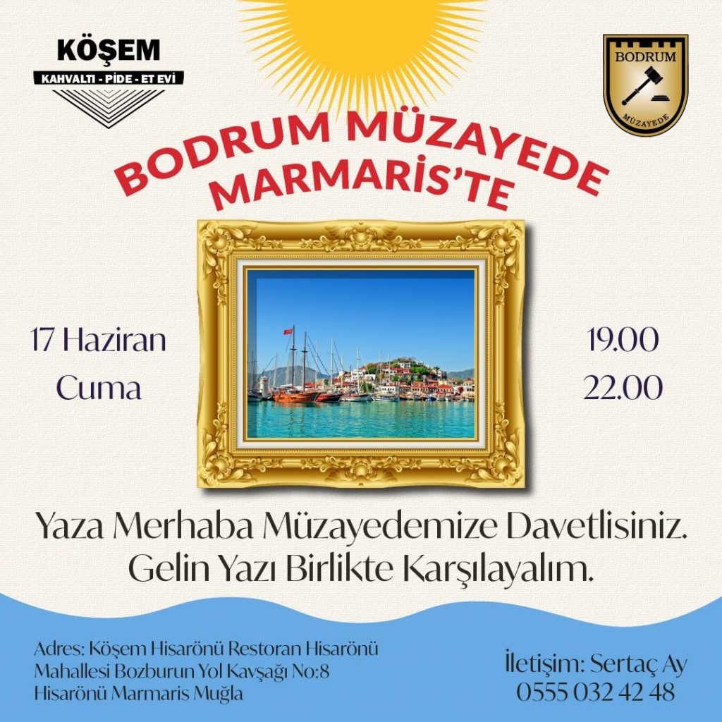 Bodrum Müzayede, “Yaza Merhaba Müzayedesi” düzenliyor