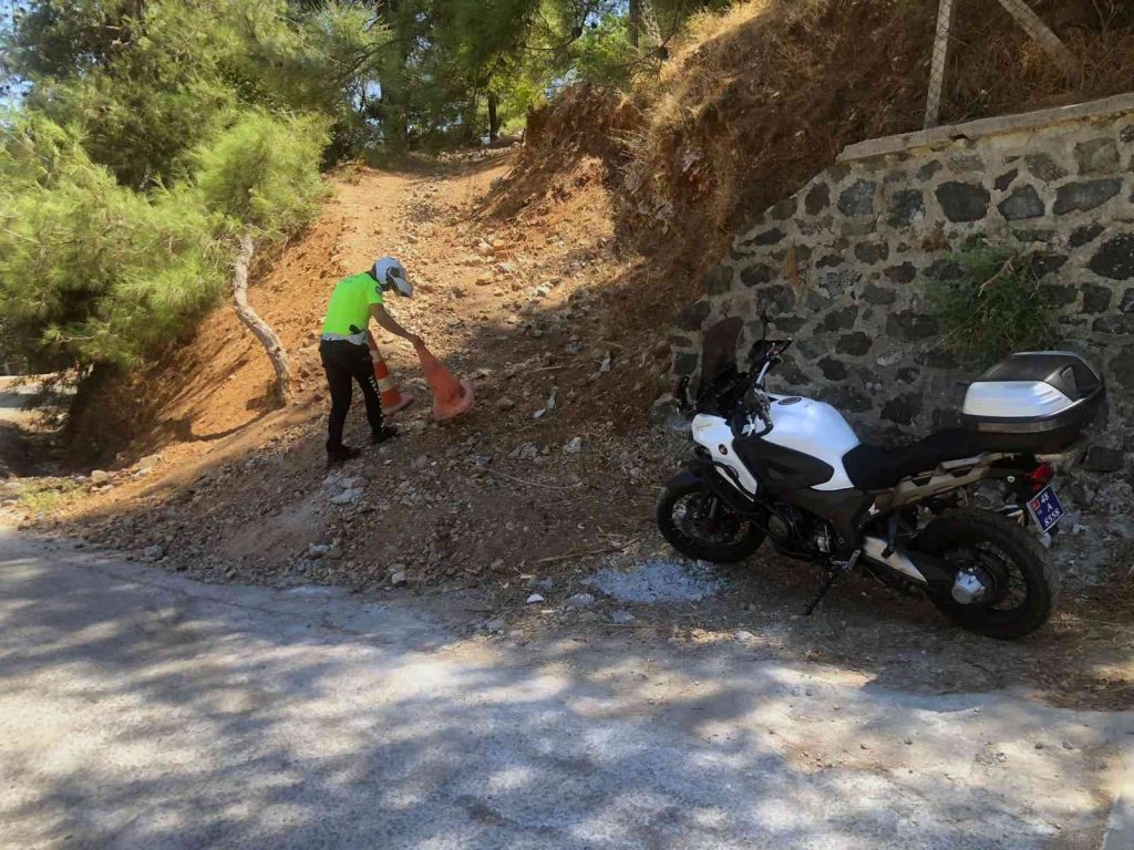 Marmaris’te Emniyet TOMA’larından yangın önlemi