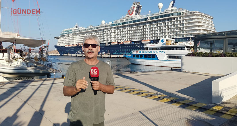 2500 yolcu taşıyan Mein Shiff 5 gemisi Bodrum’da