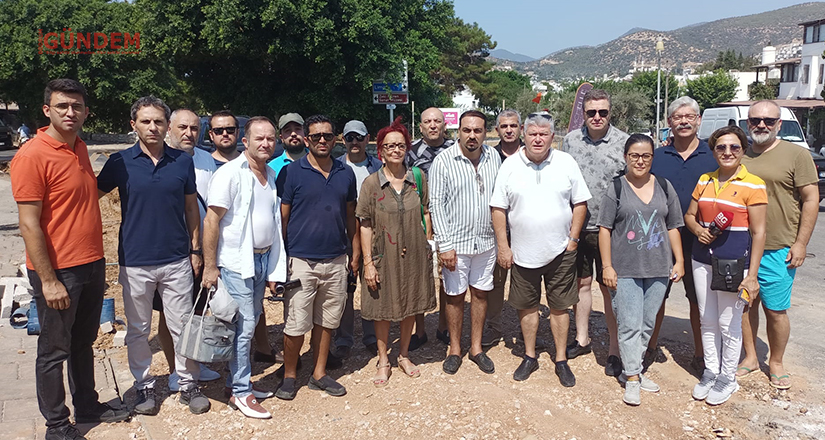 Bodrumlu Gazeteciler Şiddete Karşı Tek Yürek