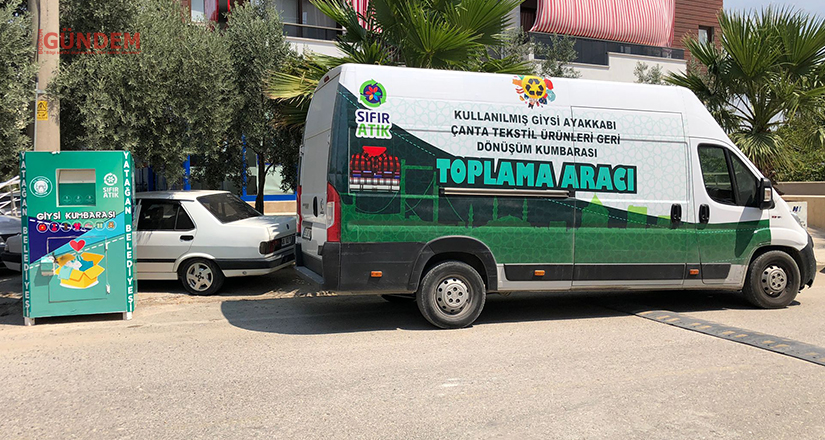 İhtiyaç fazlası tekstil ürünleri, giysi kumbarasına