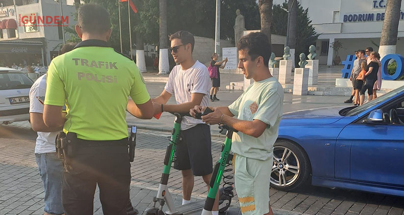 Skuter kullananlar ayvayı yedi
