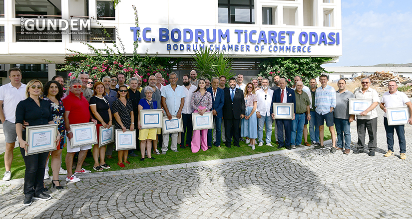 BODTO Komite üyelerine hizmet teşekkür belgeleri verildi