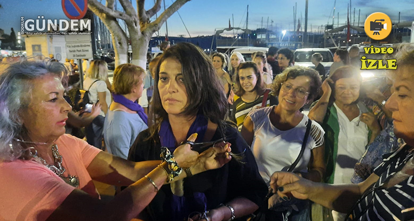 Bodrum Kadınları Mahsa Amini için bir araya geldi