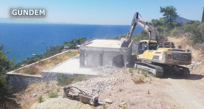 Milas’ta kaçak yapılarla mücadele sürüyor