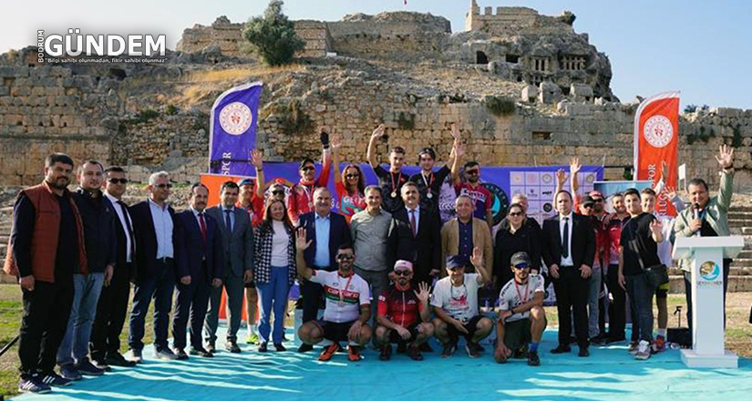Bisikletçiler Tlos Antik kentinde yarıştı