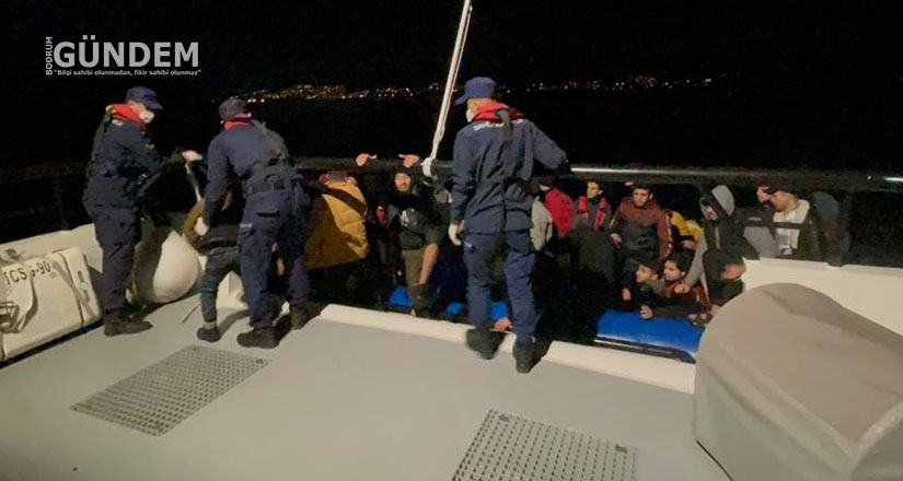 Bodrum’da 141 göçmen kurtarıldı, 16’sı yakalandı