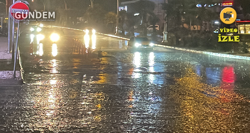 Bodrum’da sağanak yağış
