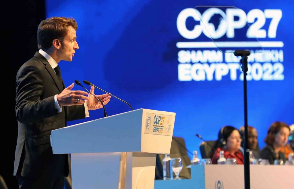 Macron, dünya liderlerini çevre ve savaş gibi konularda “bölünmekten” kaçınmaya çağırdı