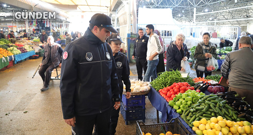 Bodrum Belediyesi Zabıta Ekiplerinden Pazaryeri Denetimi