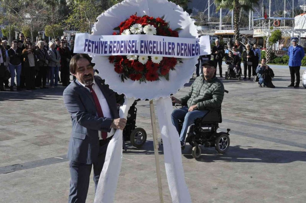Fethiye’de, 3 Aralık Dünya Engelliler Günü’nde tören düzenlendi