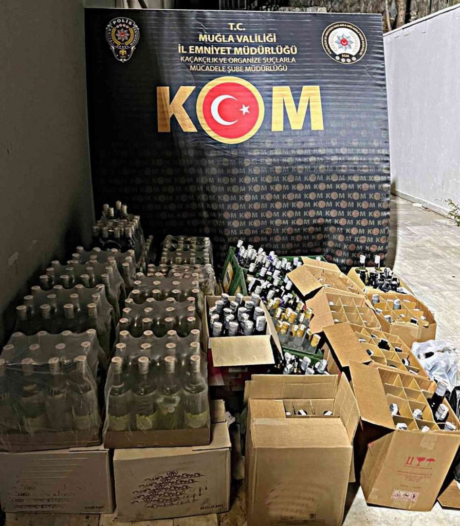 Yeni yıl öncesi sahte ve kaçak alkol operasyonu