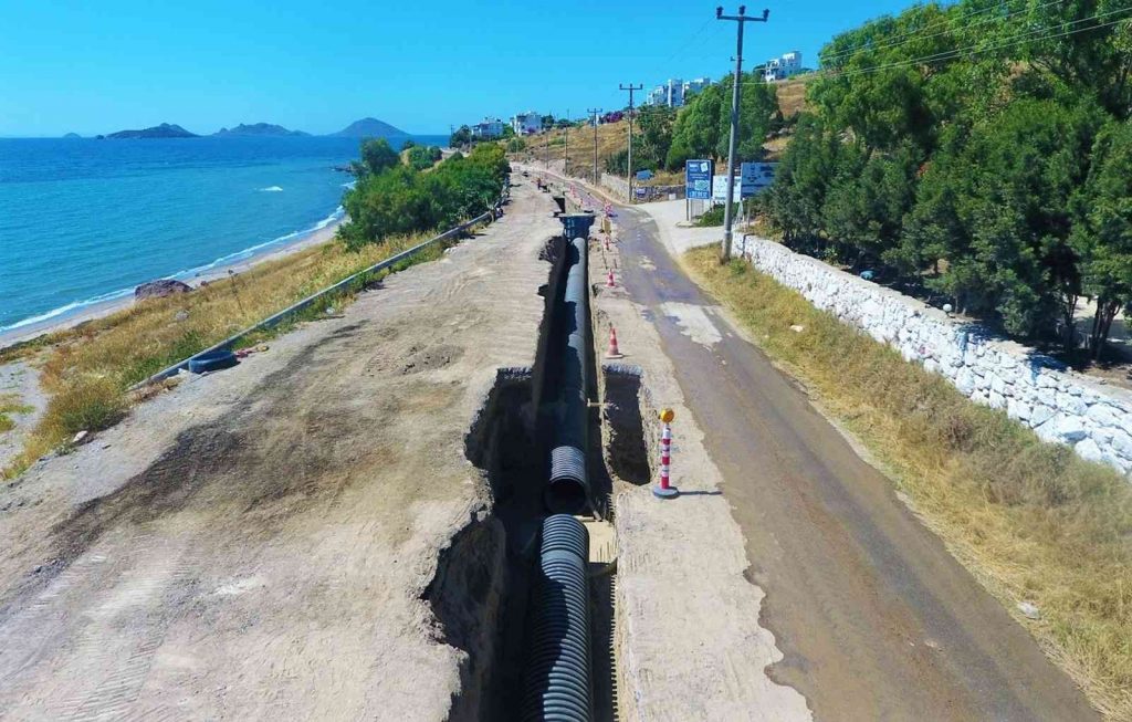 Bodrum kanalizasyon projesinin yüzde 93’ü tamamlandı