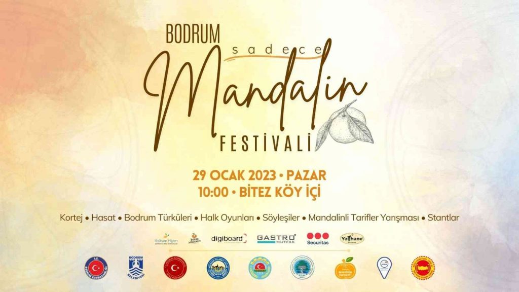 Bodrum’da, “Sadece Mandalin Festivali 2023” hafta sonu yapılacak