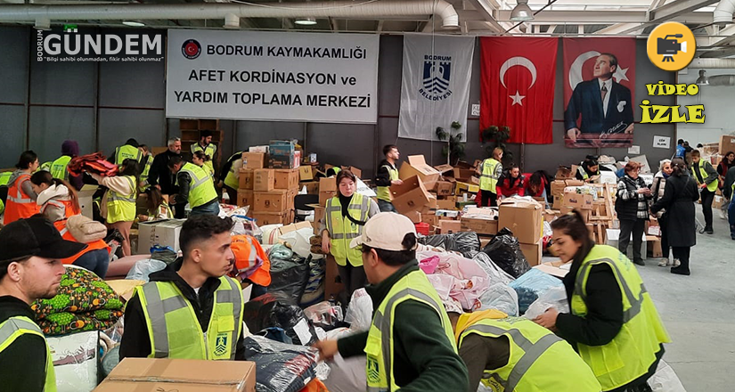 Bodrum Afet Yardım Merkezinde Son Durum