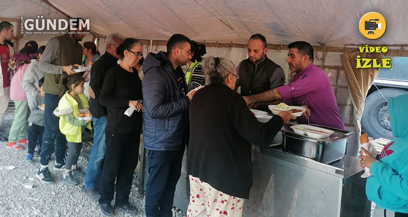 Bodrumlu Aşçılar Deprem Bölgesinde