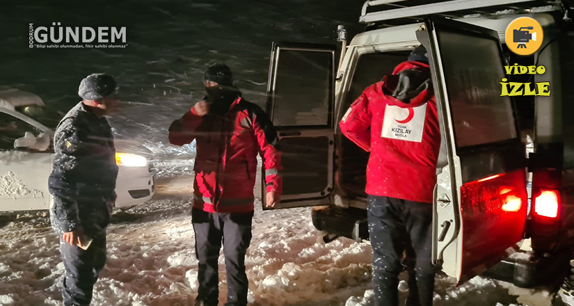 Kar sebebi ile mahsur kalanlara kumanya dağıtıldı