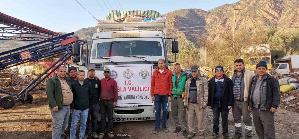 Köyceğiz’den deprem bölgesine odun gönderildi