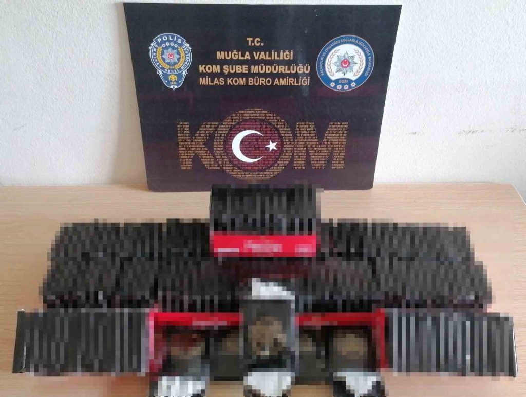 Muğla’da kaçak sigara ve tütün operasyonu
