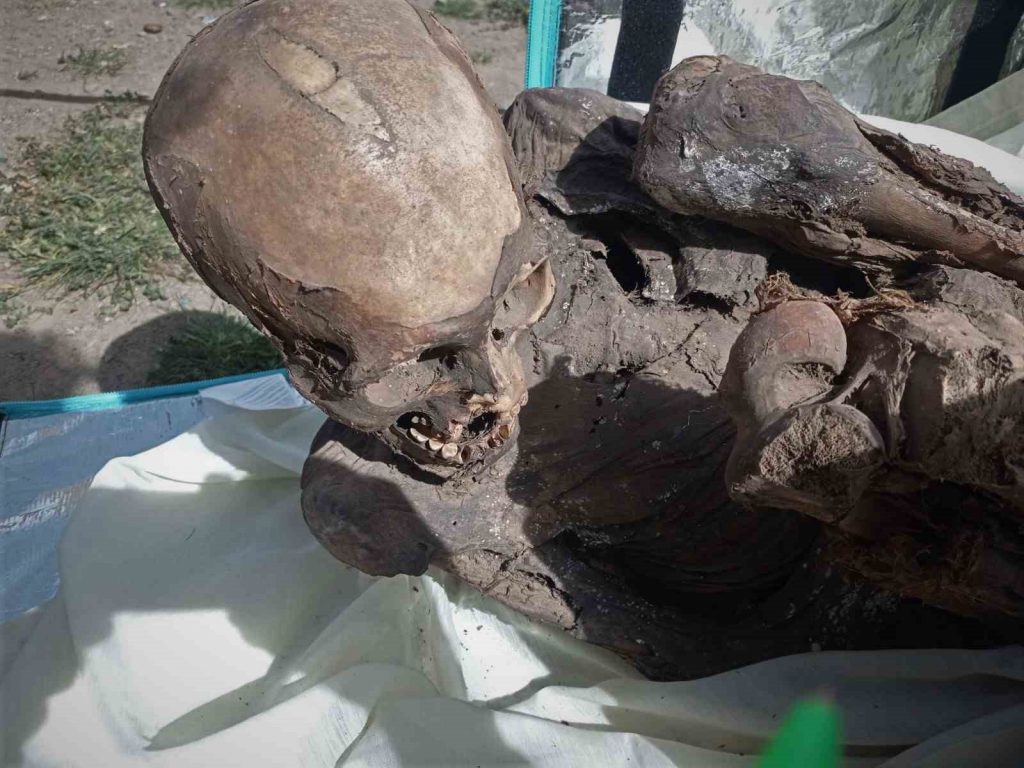 Peru’da eski kuryenin çantasından mumya çıktı
