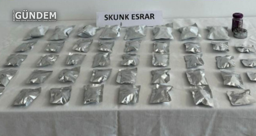45 parça uyuşturucuyla yakalandı