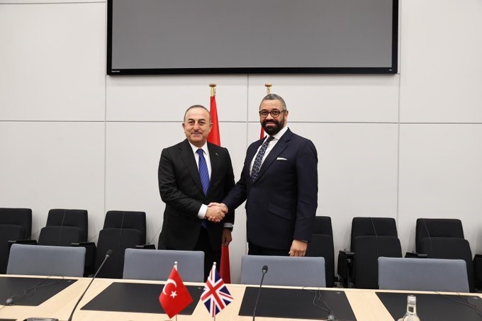 Dışişleri Bakanı Çavuşoğlu, Birleşik Krallık Bakanı Cleverly ile görüştü