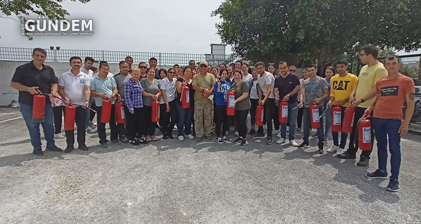 Belediye A.Ş Personeline Temel Yangın Eğitimi