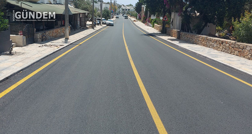 Bodrum Mümtaz Ataman Caddesinde Asfalt Çalışması Tamamlandı