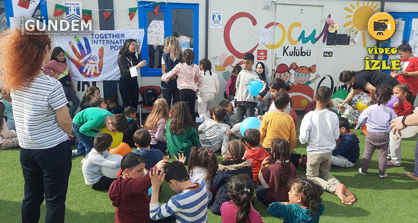 Depremzede Çocukların Sergisi Bodrum Bahçeşehir Koleji’nde