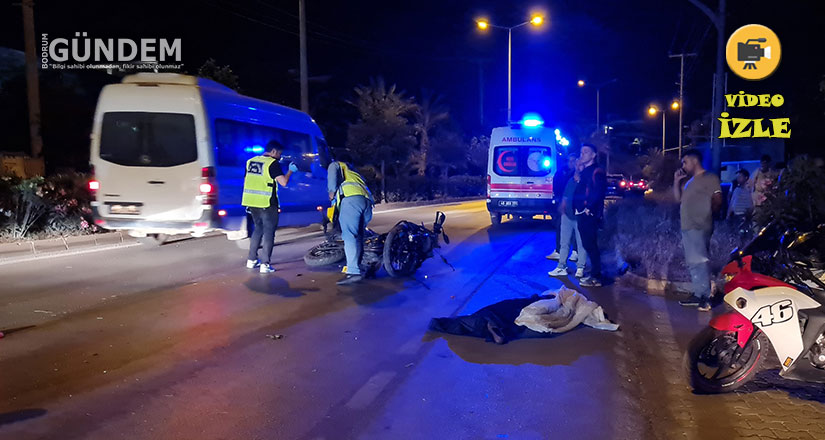 Motosiklet Sürücüsü Olay Yerinde Hayatını Kaybetti