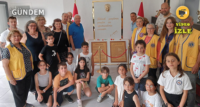Bodrum Lions Kulübü’nden Atatürk Köşesi