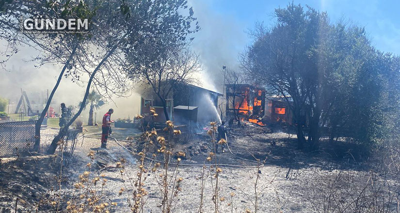 Bodrum Belediyesi Ekipleri Yangınlara Müdahalede Destek Oldu