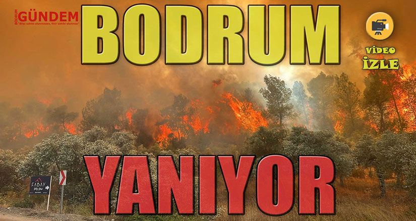 Bodrum Milas Sınırında Orman yangını SON DAKİKA